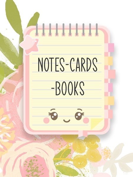 Note, Cards, Books